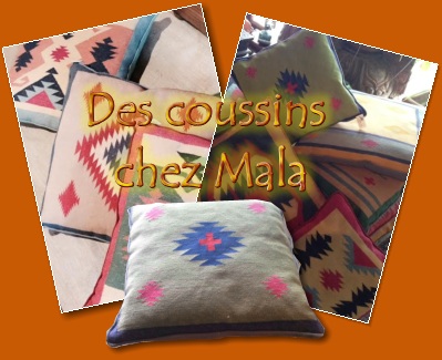  Des coussins chez  Mala  (Mala India )