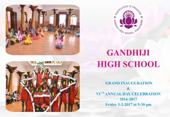  LA 'GRAND INAUGURATION' DE LA GANDHIJI SCHOOL - 2 (Mala India )