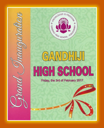  LA 'GRAND INAUGURATION' DE LA GANDHIJI SCHOOL  (Mala India )