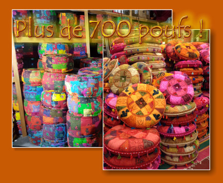  Plus de 700 poufs ! (Mala India )