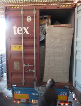  Premier container de l'année (Mala India )